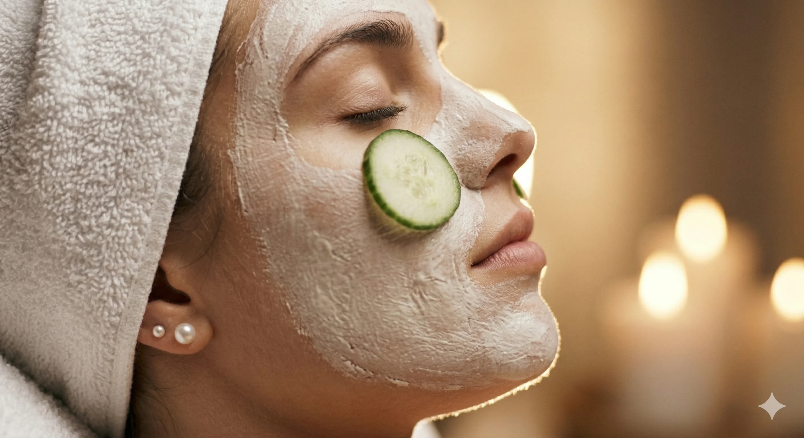 Relaxing facial treatment